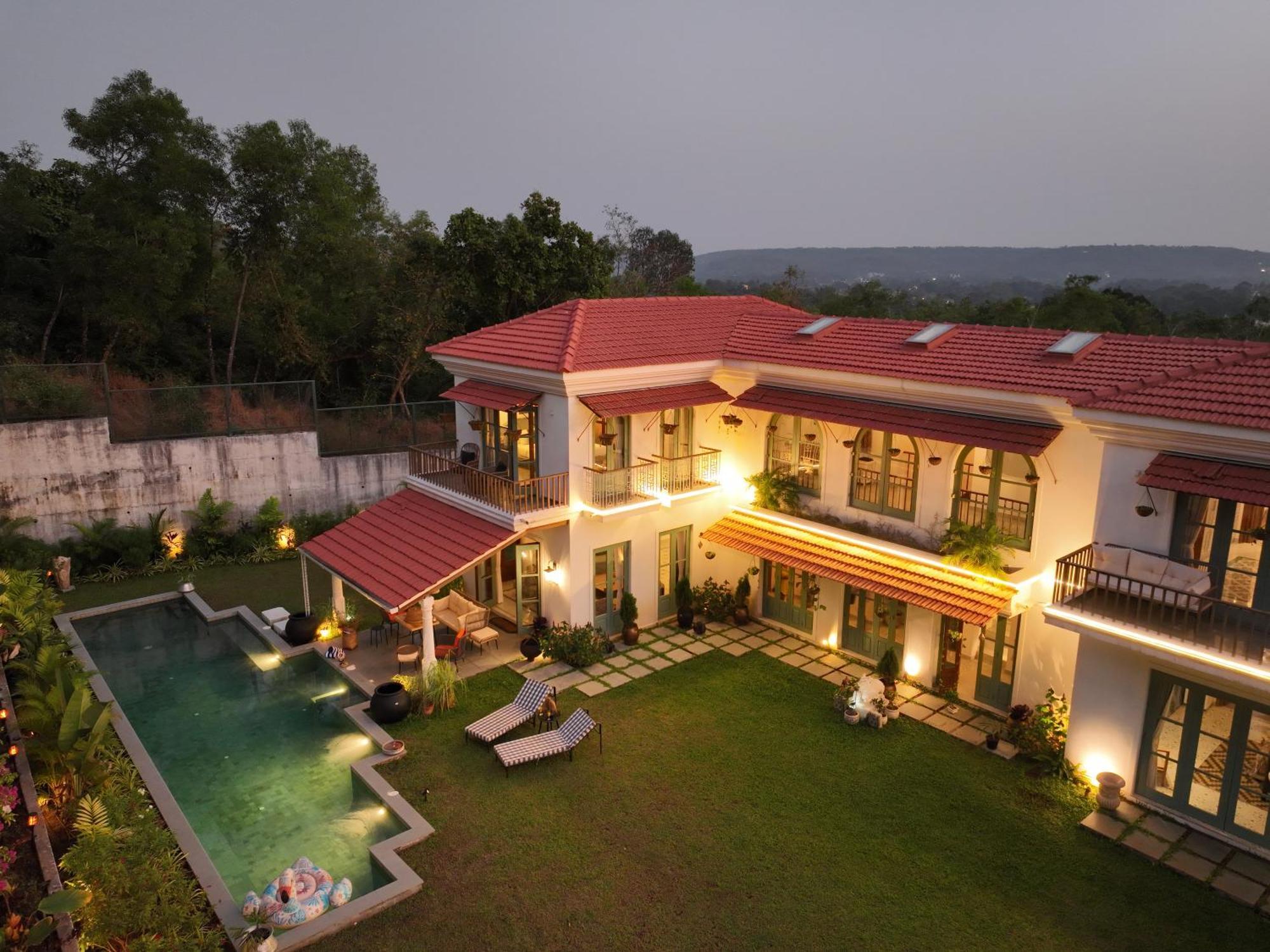 Casa Azul- Luxury 4Bhk Assagao With Private Pool Villa Vagator Eksteriør billede
